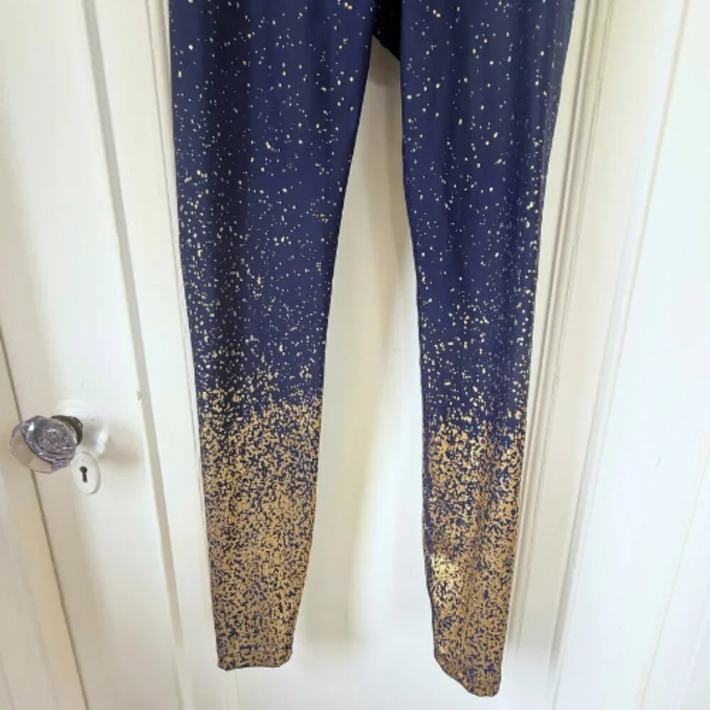 BEYOND YOGA Alloy Ombre Navy Gold High Waist Legging Size XS - Picture 3 of 11